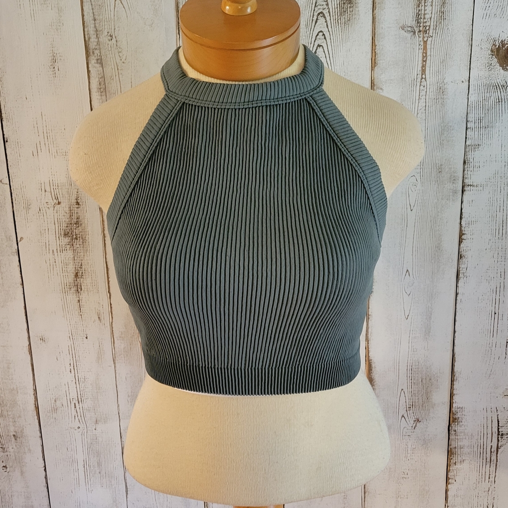 Three (3) Cropped & Ribbed Tank Tops - Picture 2 of 8